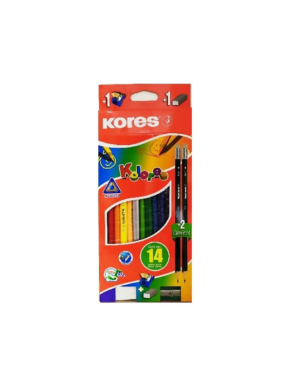 Colores Kores Triangulares X 12 Unidades 1