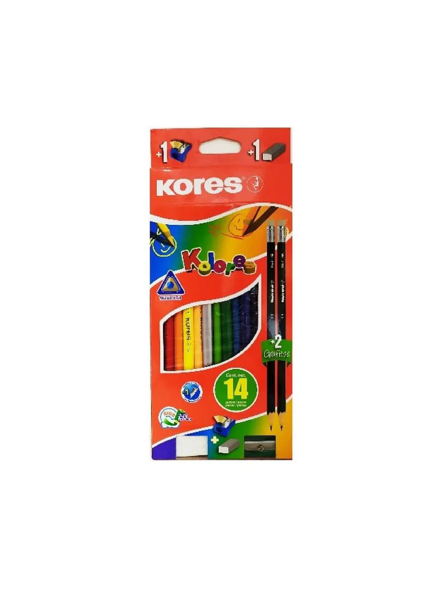 Colores Kores Triangulares X 12 Unidades 1