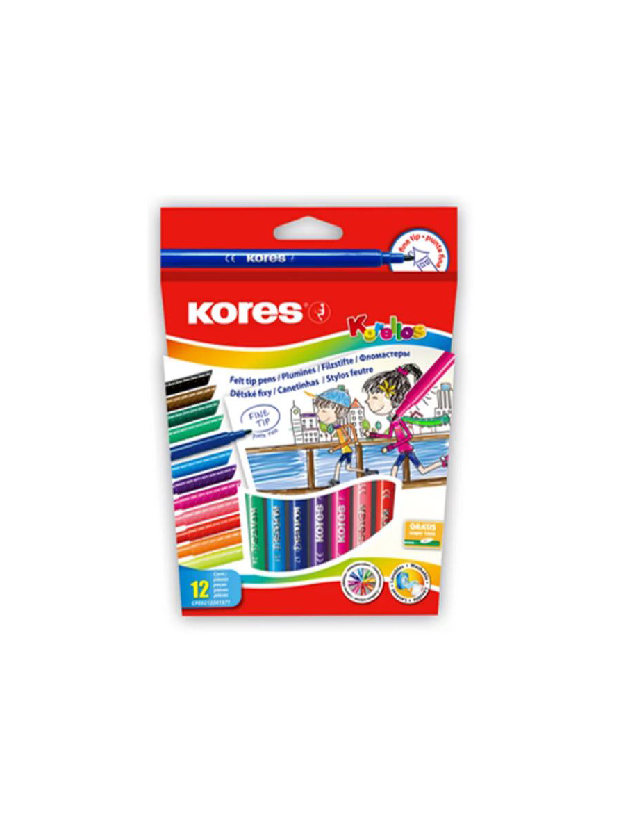 Plumones Korello Standard x 12 Unidades 1
