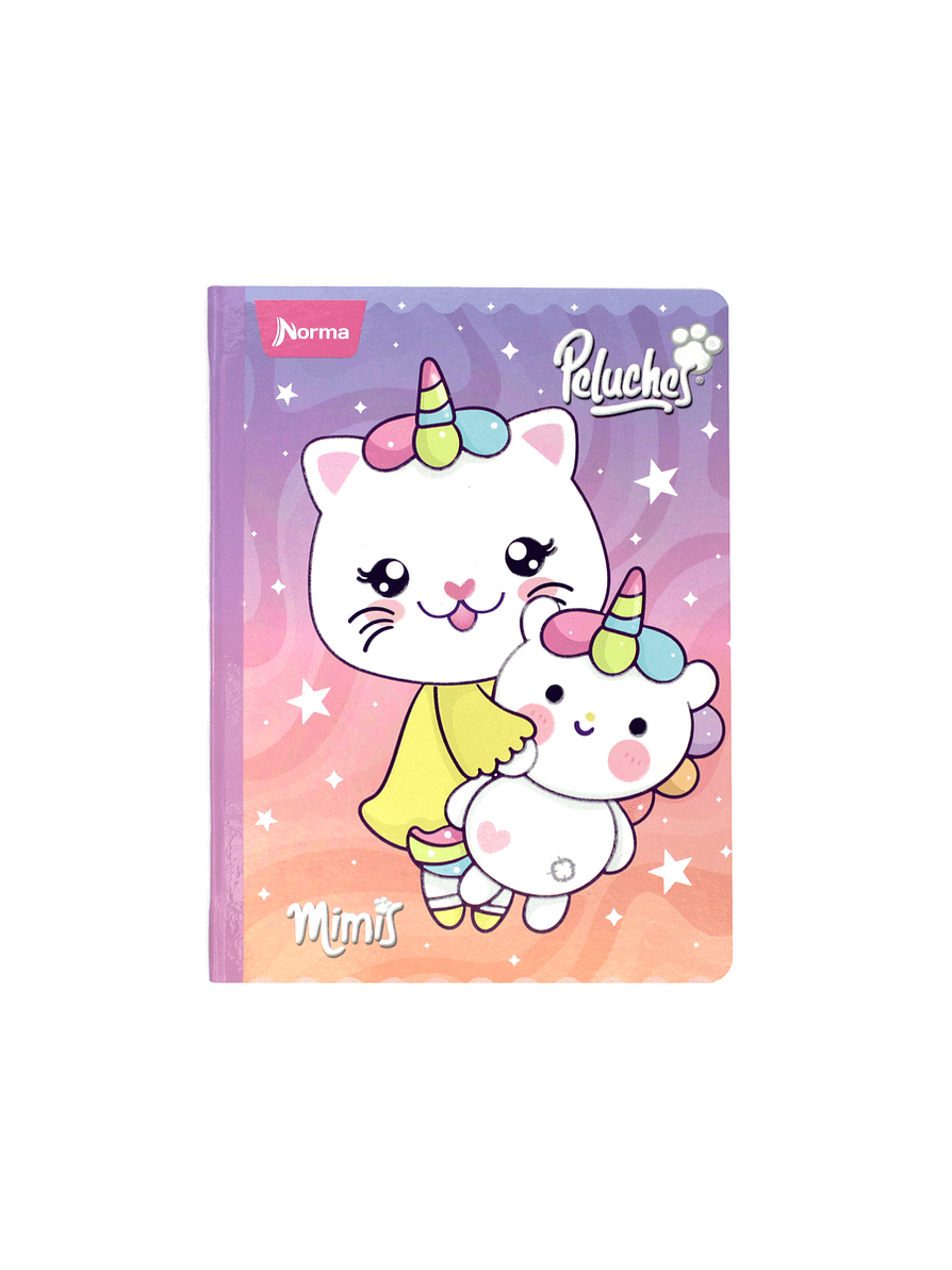 Cuaderno Cosido Peluches Fantasy 100 Hojas Doble Línea  1