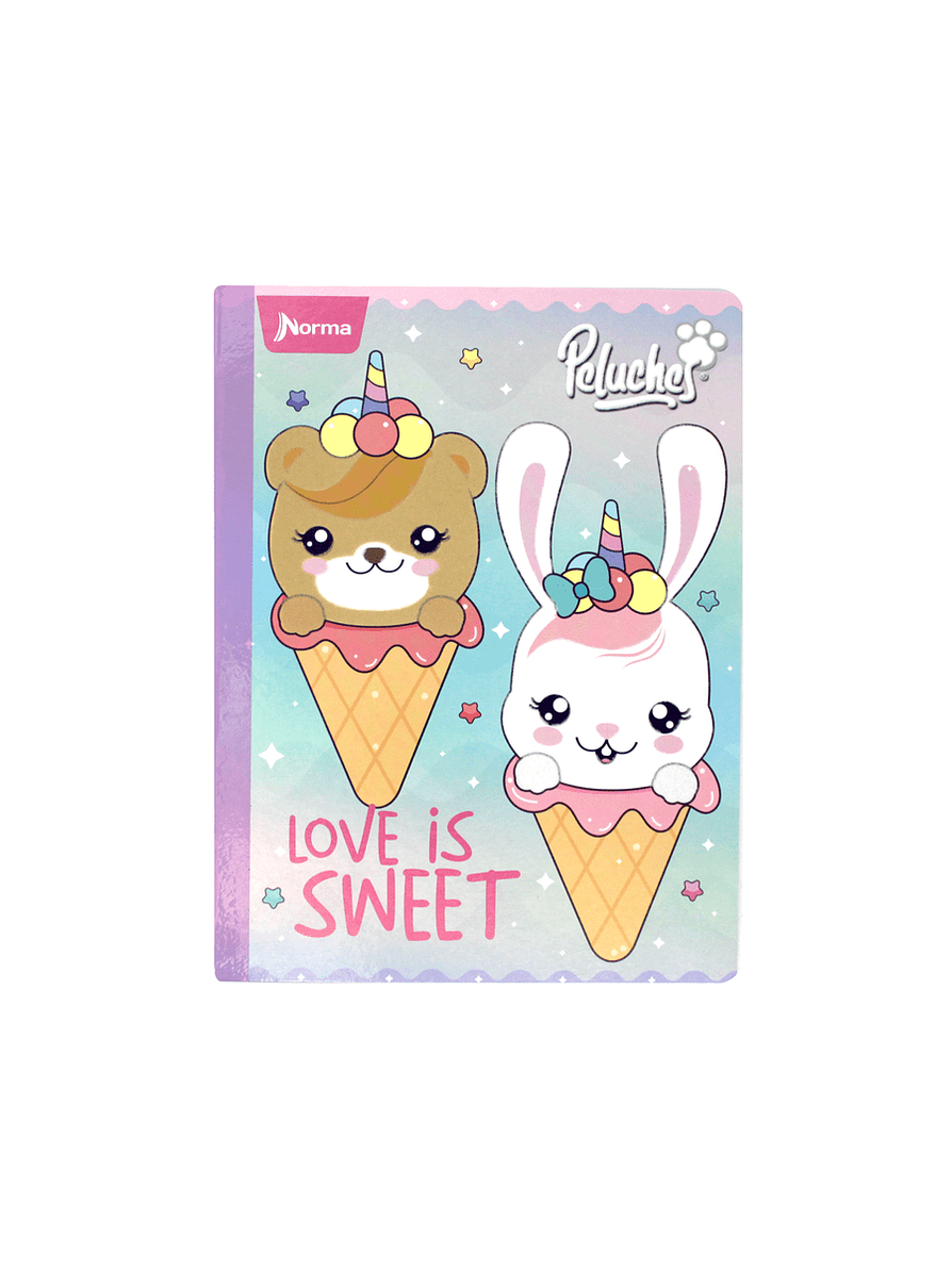 Cuaderno Cosido Peluches Fantasy 100 Hojas Doble Línea  2