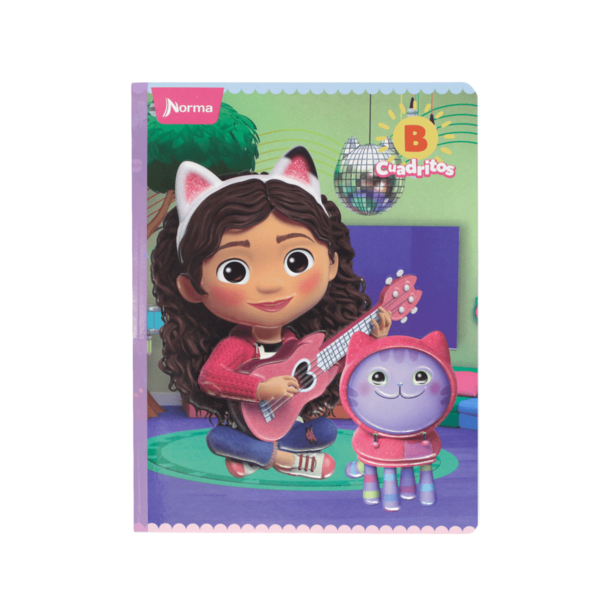 Cuaderno Cosido Gabby's Doll House 100 Hojas Cuadritos B  7