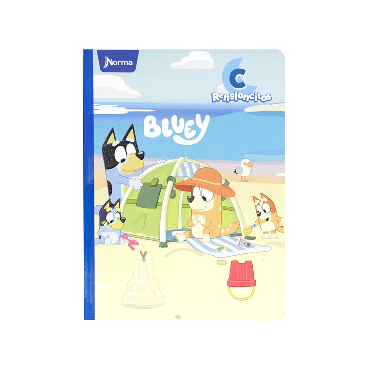 Cuaderno Cosido Bluey 100 Hojas Cuadritos B  9