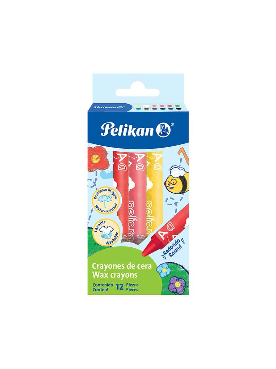 Crayones Pelikan Jumbo Colores X 12 Unidades 1