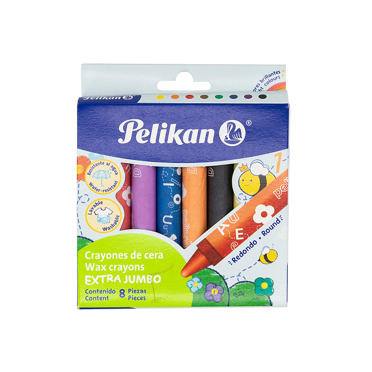 Creyones Pelikan Extra Yumbo X 8 Unidades