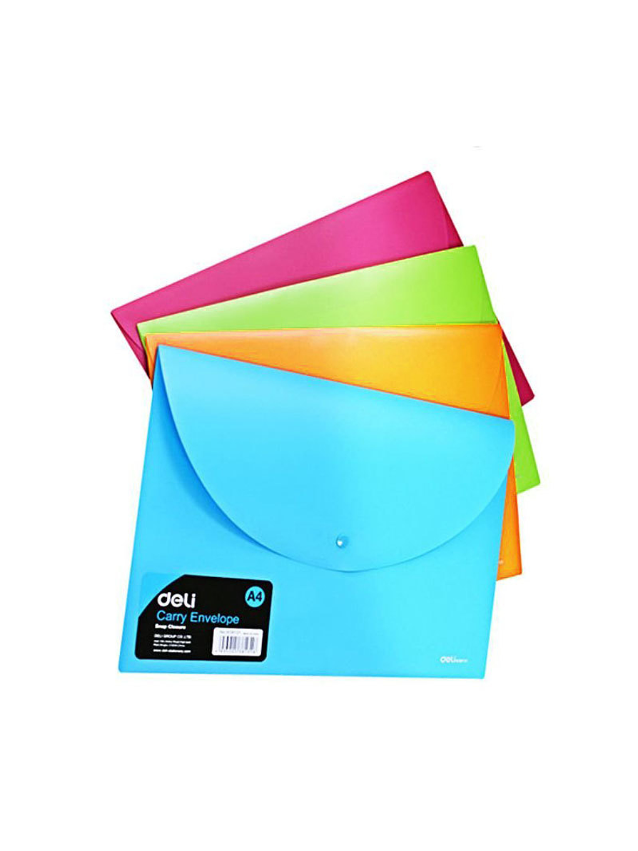 Sobre A4 Con Broche Snap Neón  1