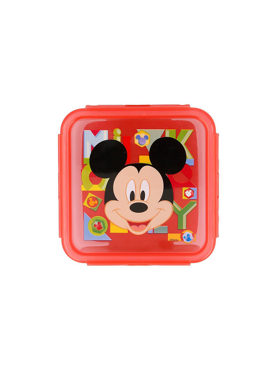 Recipiente Square Mickey Watercolors 730 Ml Hermético 2