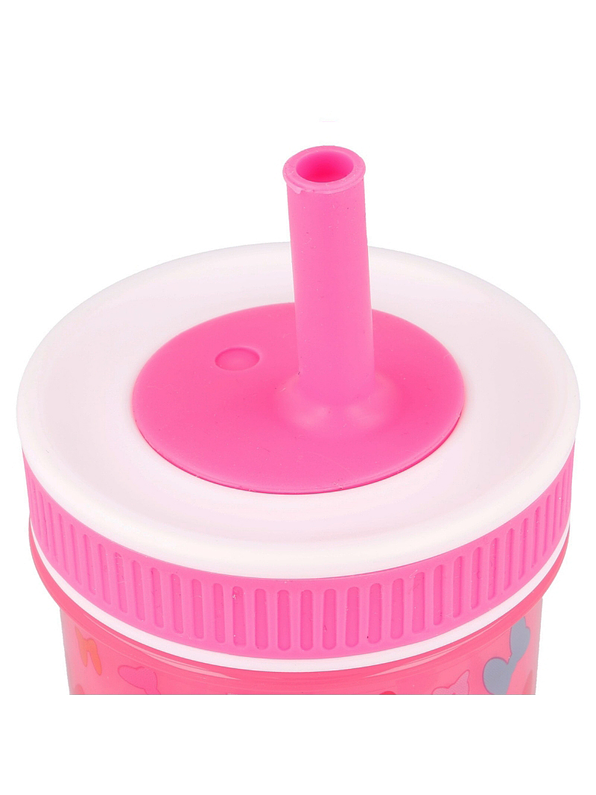 Vaso Anti Goteo Silicona Con Pitillo Minnie  3