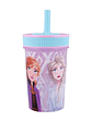 Vaso Anti Goteo Silicona Con Pitillo Frozen 465 Ml - Miniatura 1