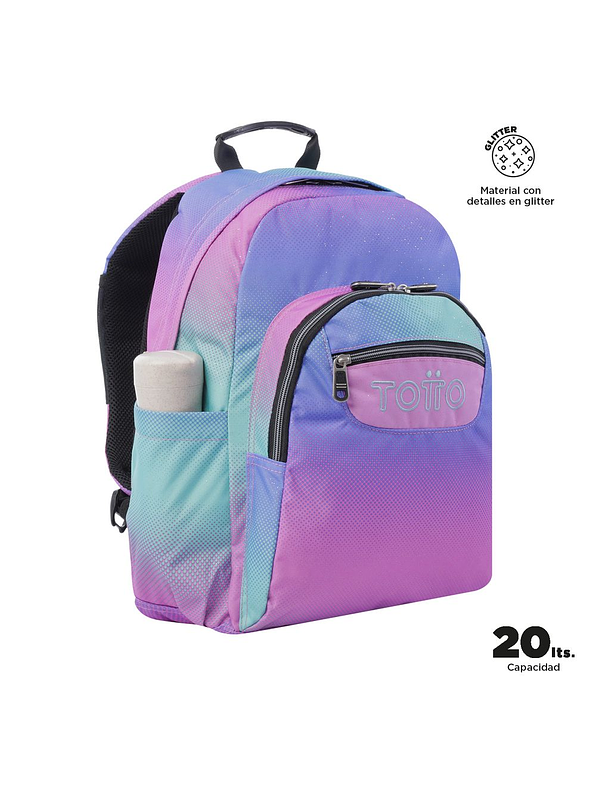 Morral Acuarela Glitter Sasha Totto  2