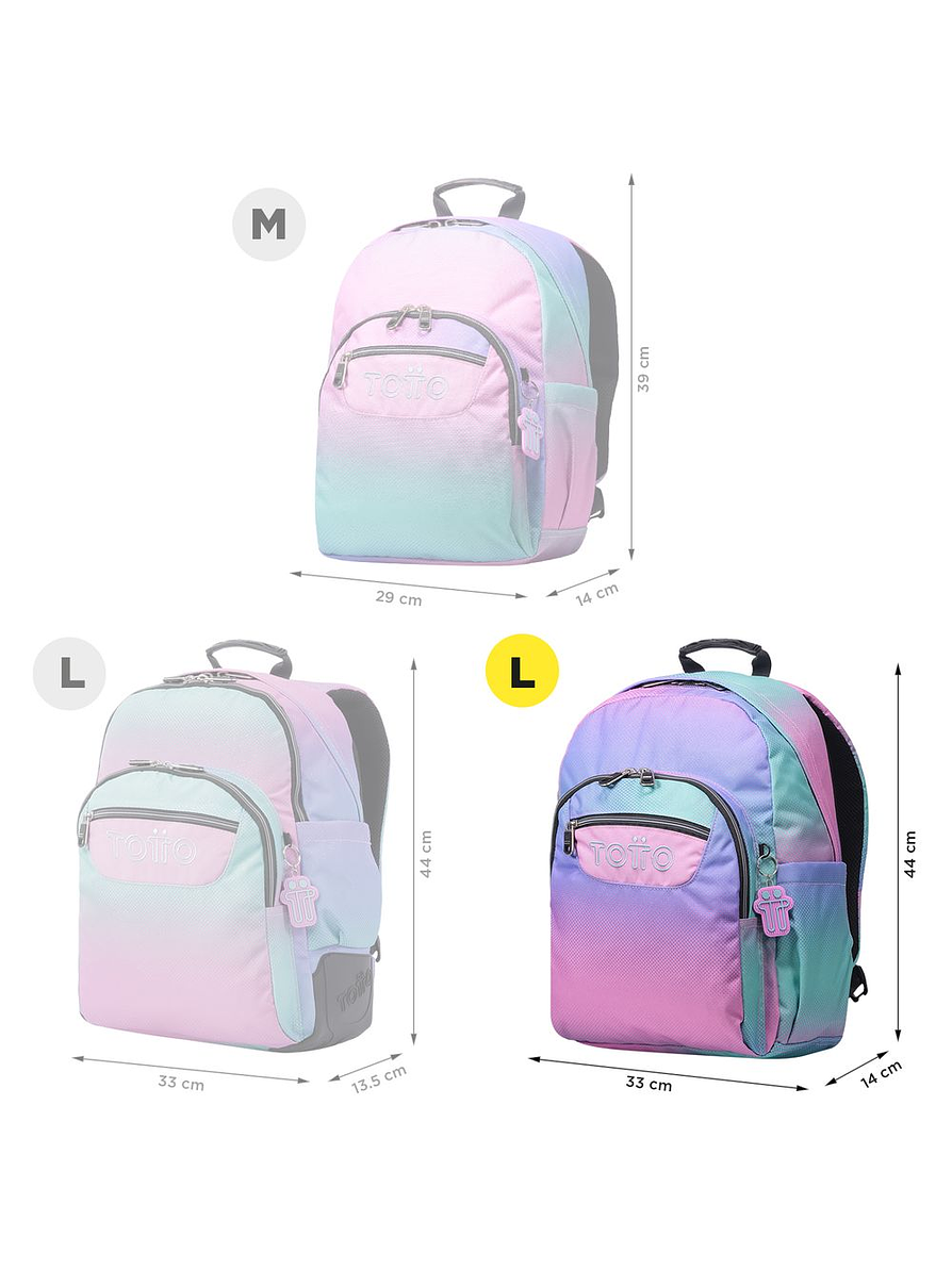 Morral Acuarela Glitter Sasha Totto  7