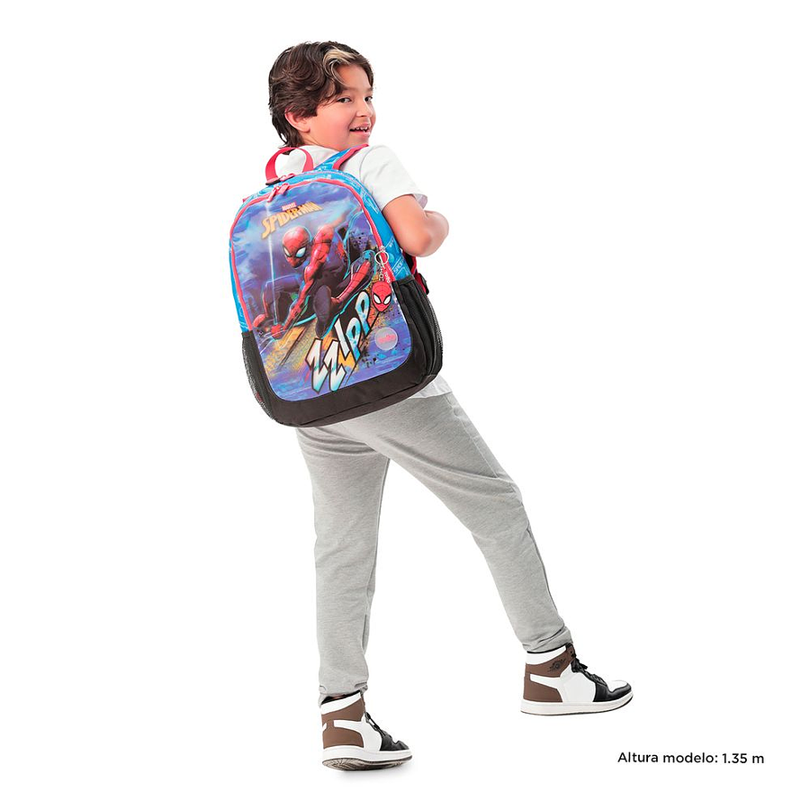 Morral Spiderman Zzip L Totto Kids 7