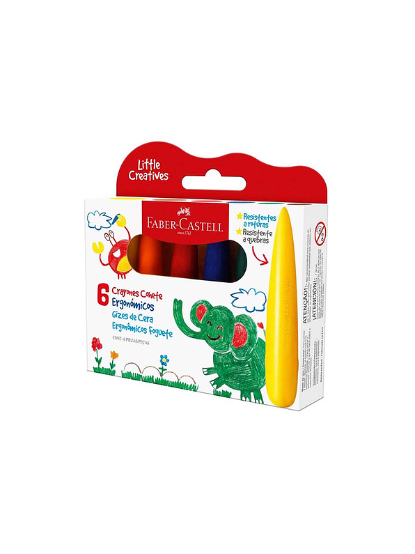 Creyón Faber-Castell Ergonómico Cohete X 6 Unidades 2