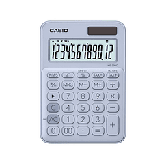Calculadora Casio 12 Dígitos Azul Claro 