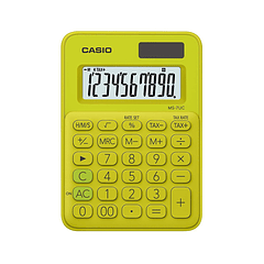 Calculadora Casio Hogar 10 Dígitos Verde