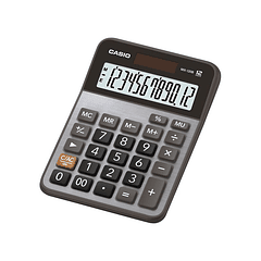 Calculadora Casio De Mesa 12 Dígitos Metalizada Gris 