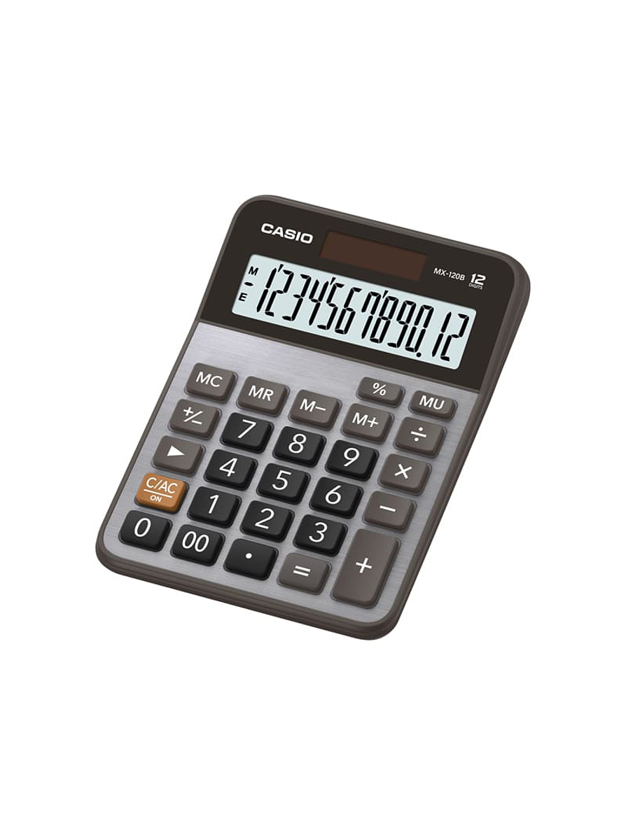 Calculadora Casio De Mesa 12 Dígitos Metalizada Gris  1