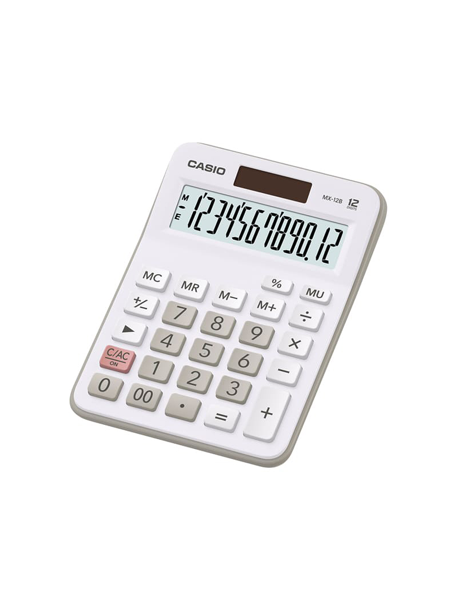 Calculadora De Mesa 12 Dígitos Blanca  1