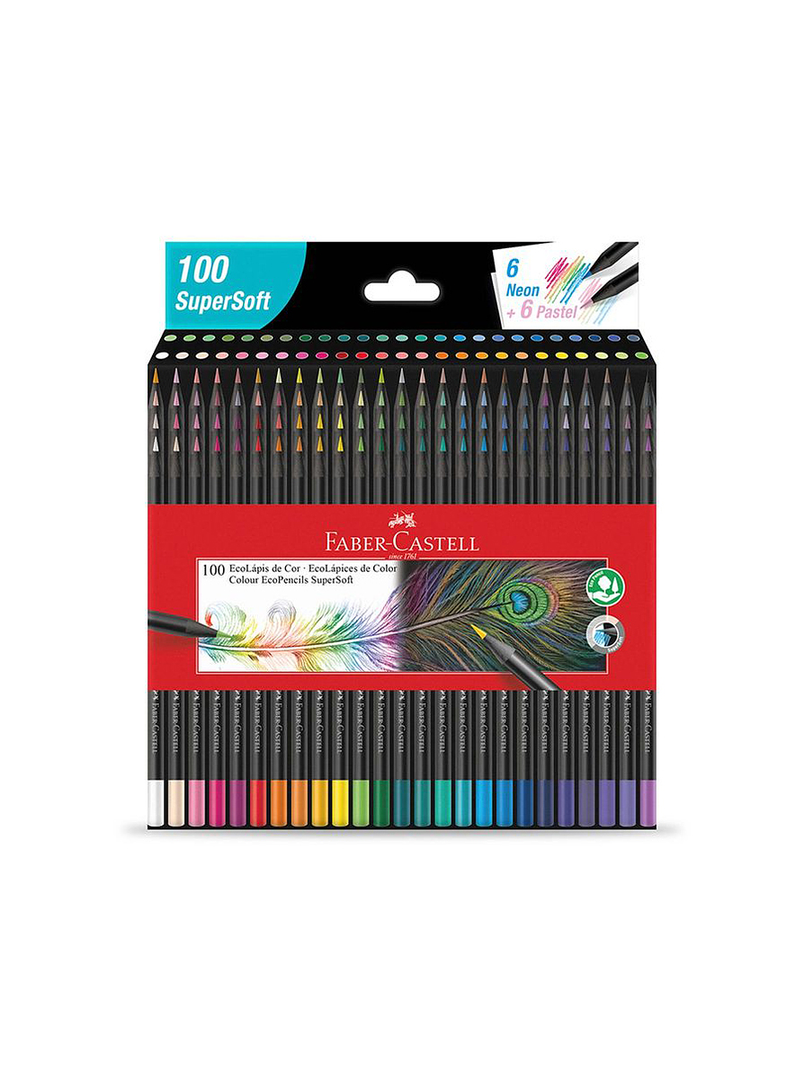 Colores Faber-Castell Supersoft X 100 Unidades 1