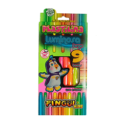 Plastilina Pingüi Luminosa Larga X 9 Barras