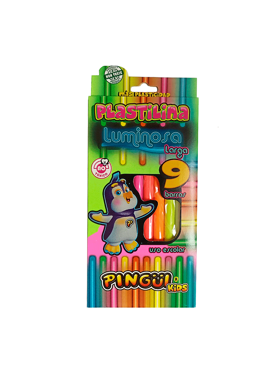 Plastilina Pingüi Luminosa Larga X 9 Barras 1
