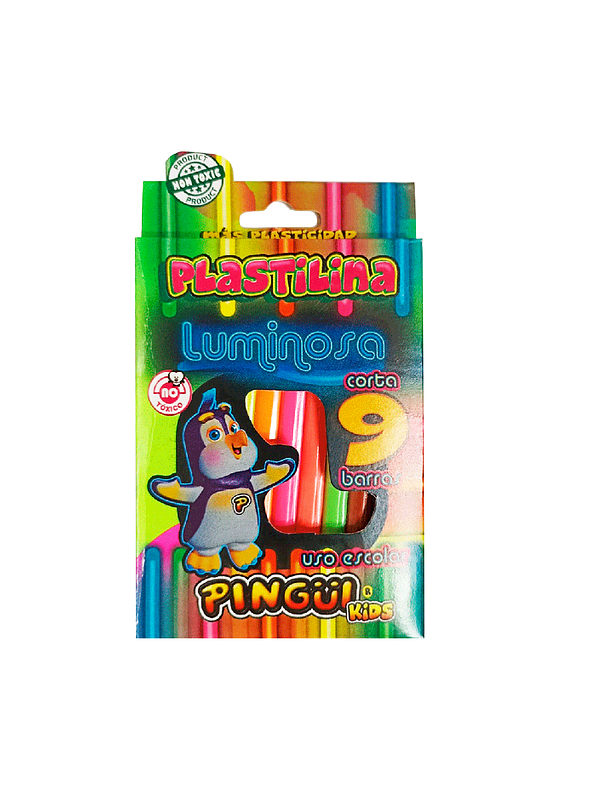 Plastilina Pingüi Luminosa Corta X 9 Barras 1