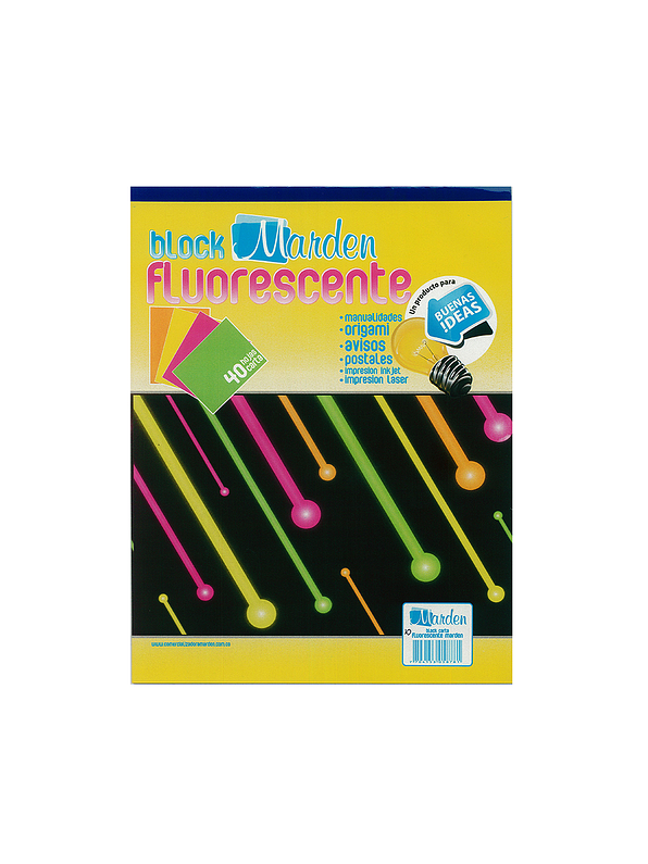 Block Carta Fluorescente Marden   1