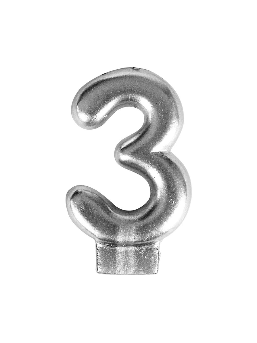 Vela numérica # 3 Colores 2