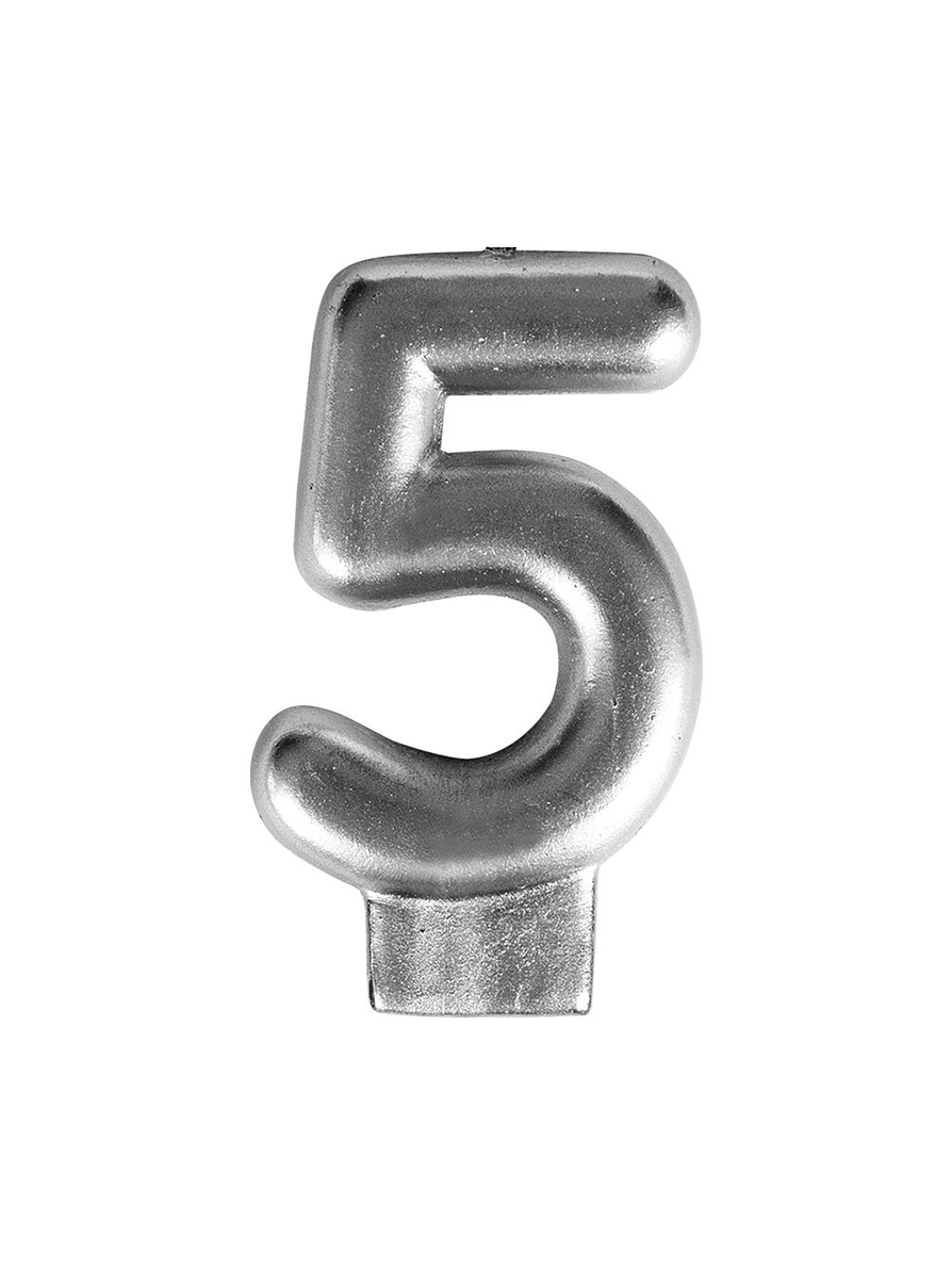 Vela numérica # 5 Colores 2