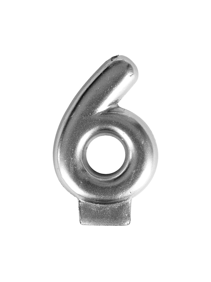 Vela numérica # 6 Colores 2