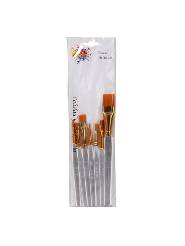 Juego De Pinceles Acrílico Ah Royal X 7 Unidades 2