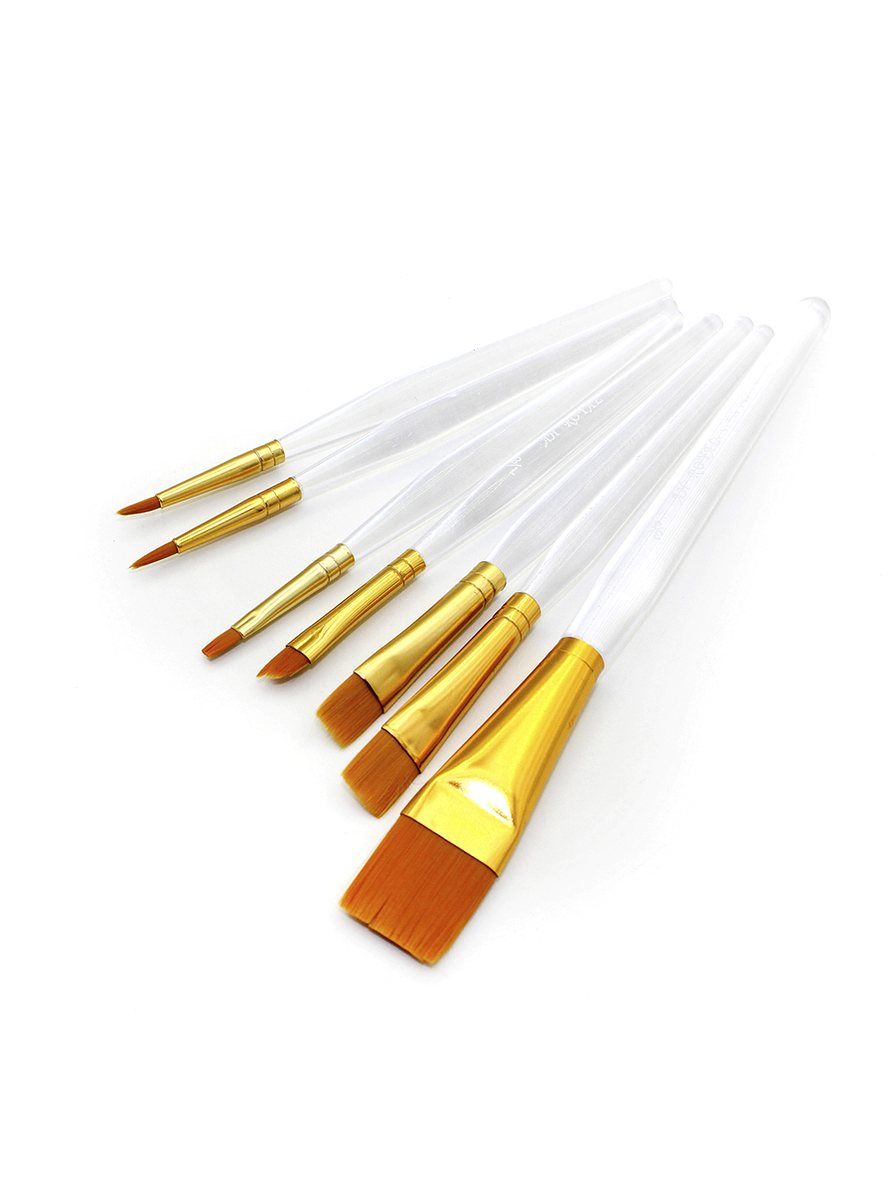 Juego De Pinceles Acrílico Ah Royal X 7 Unidades 1