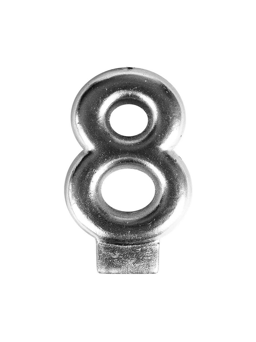 Vela numérica # 8 Colores 2