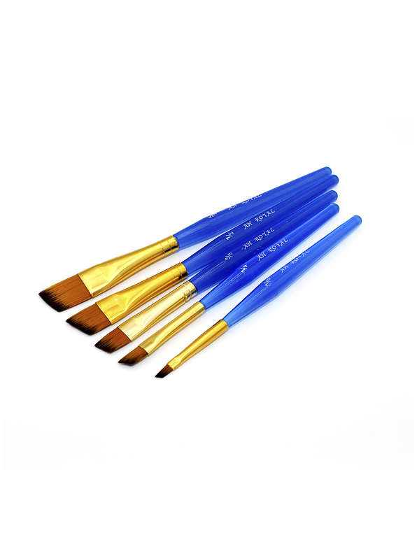 Juego De Pinceles Acrílico Ah Royal X 5 Unidades 3