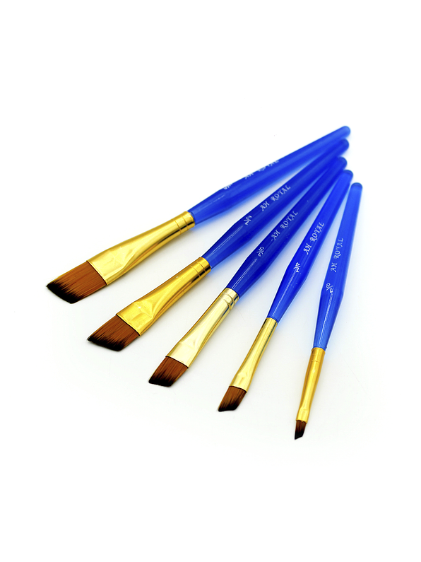 Juego De Pinceles Acrílico Ah Royal X 5 Unidades 1