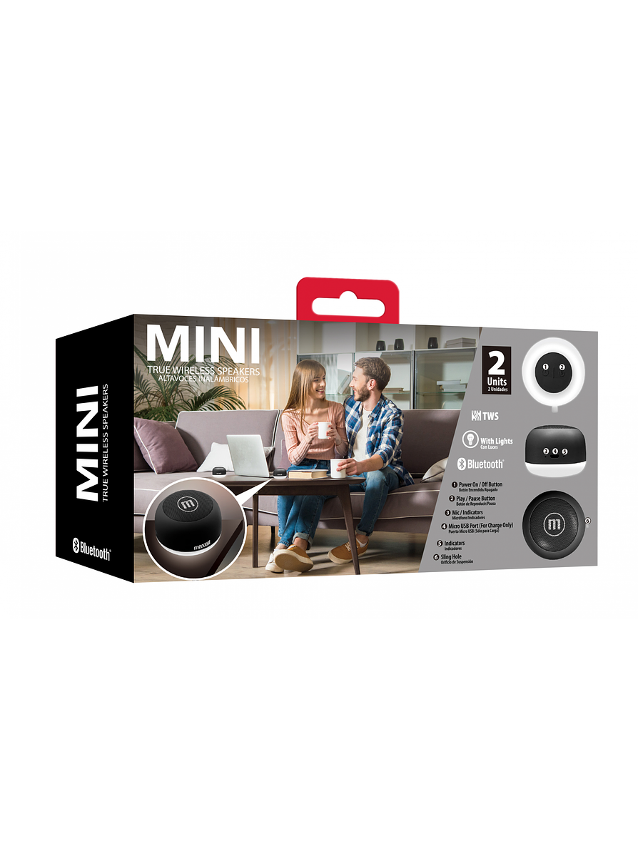 Bocina Mini Bluetooth Maxell Bt-Tws Black 2