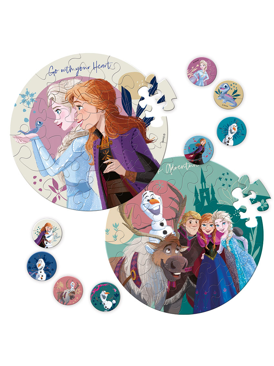 Rompecabezas Doble Faz X 25 Piezas Frozen  3