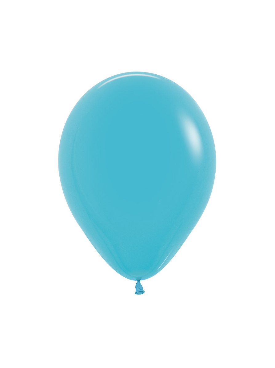 Globo Fashion Azul Caribe X 12 Unidades 1