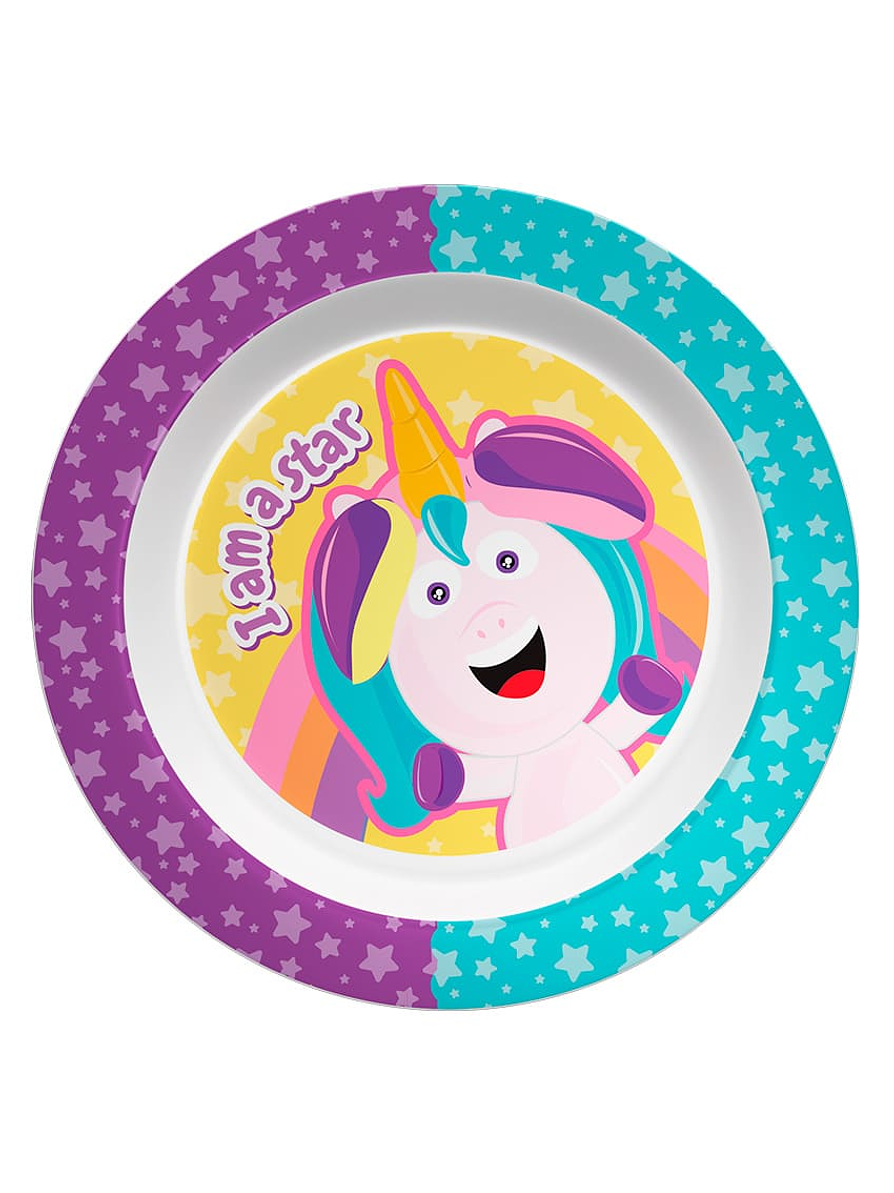 Set Vajilla Melamina X 3 Piezas Unicornio 3