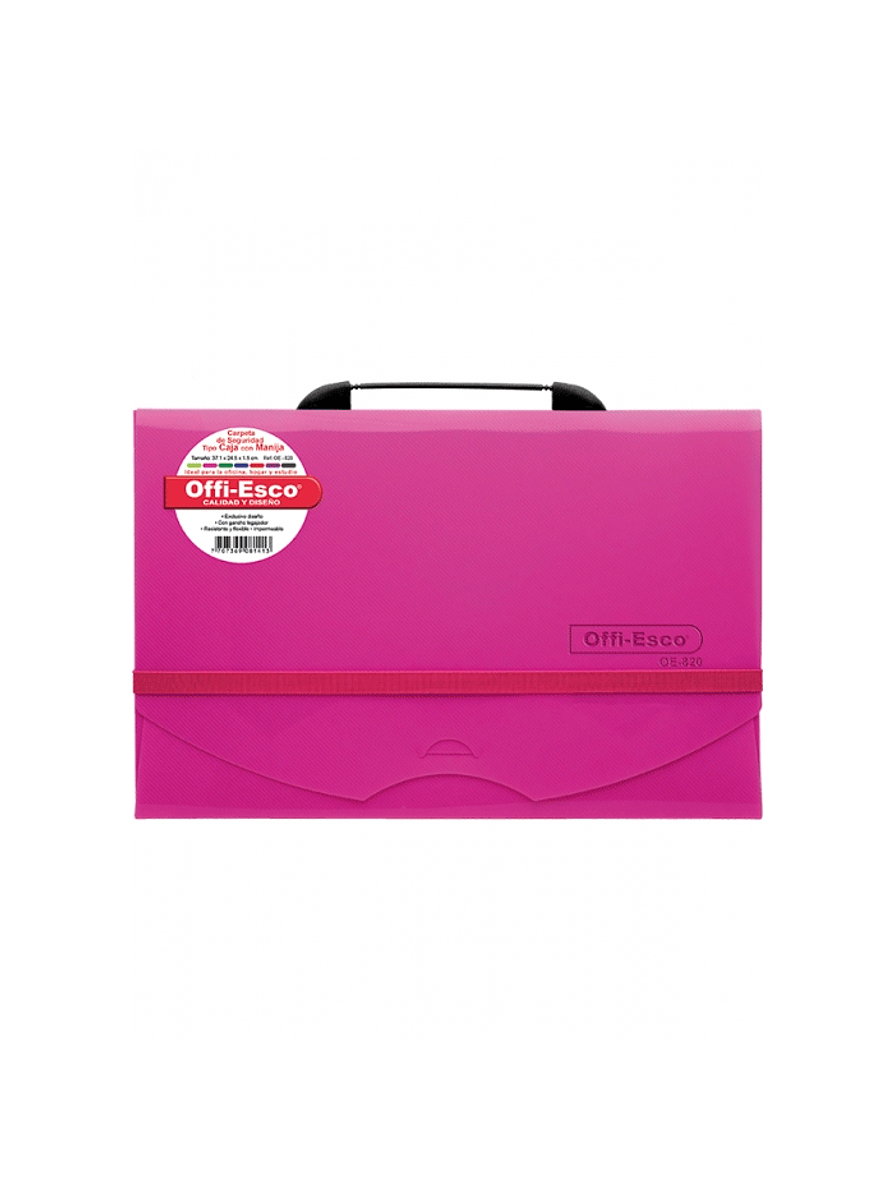 Carpeta De Seguridad Tipo Caja Con Manija OE-820 5