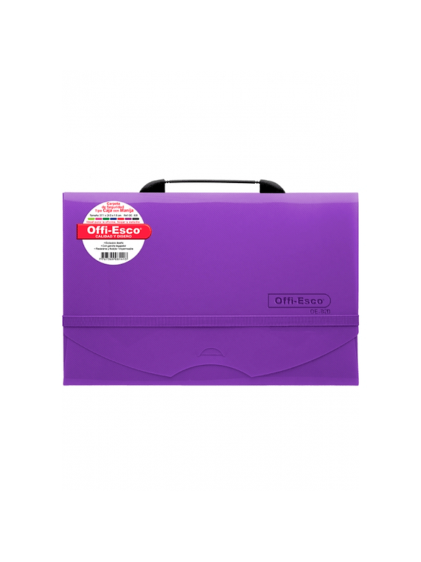 Carpeta De Seguridad Tipo Caja Con Manija OE-820 6