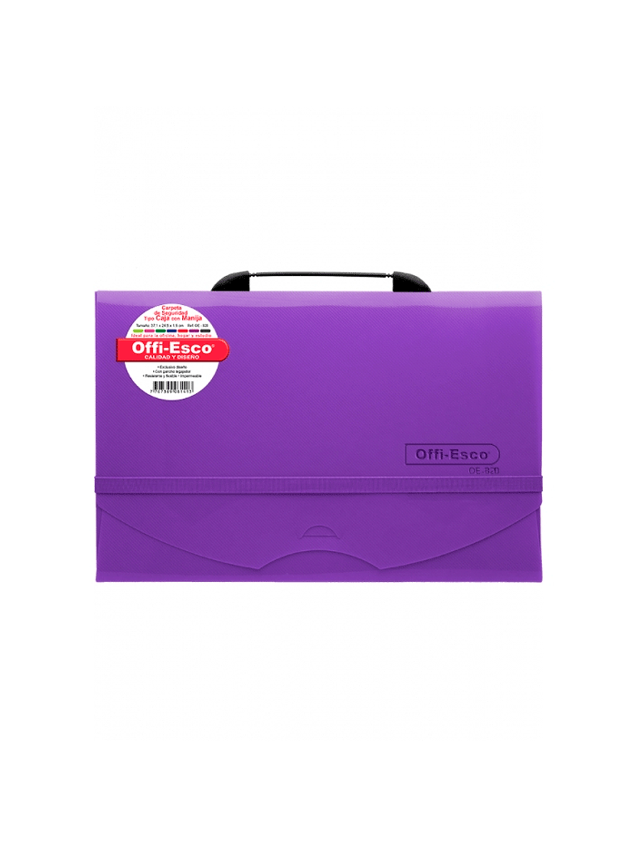 Carpeta De Seguridad Tipo Caja Con Manija OE-820 6