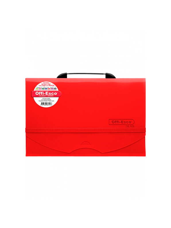 Carpeta De Seguridad Tipo Caja Con Manija OE-820 3