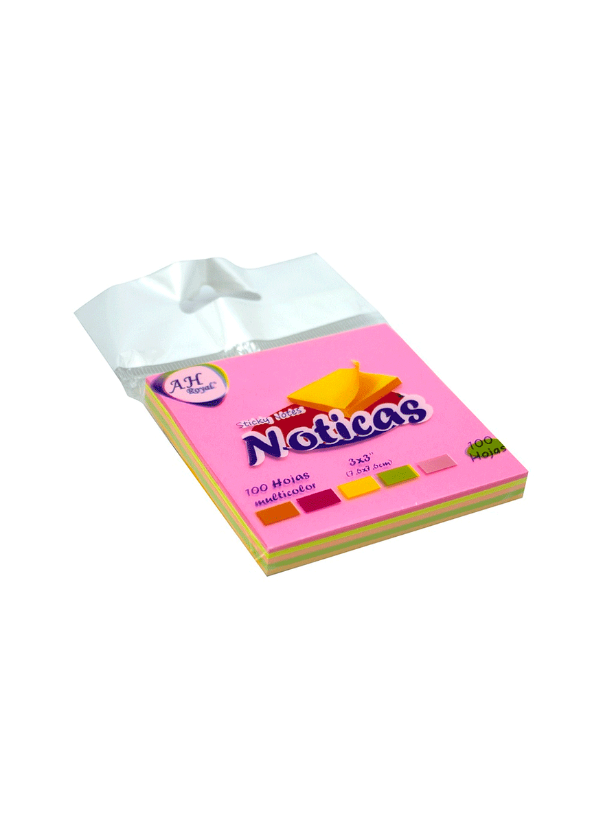 Notas Adhesivas Neón X 100 Hojas AH Royal 1