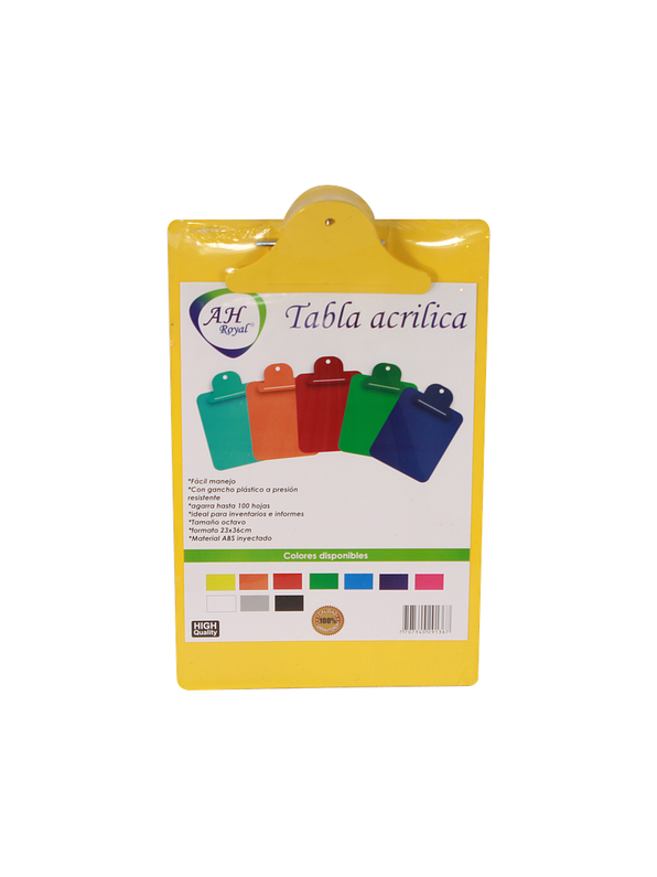 Tabla Legajadora Plástica Oficio AH Royal  1