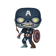 Funko Pop Marvel Capitán América Zombie Con Escudo 