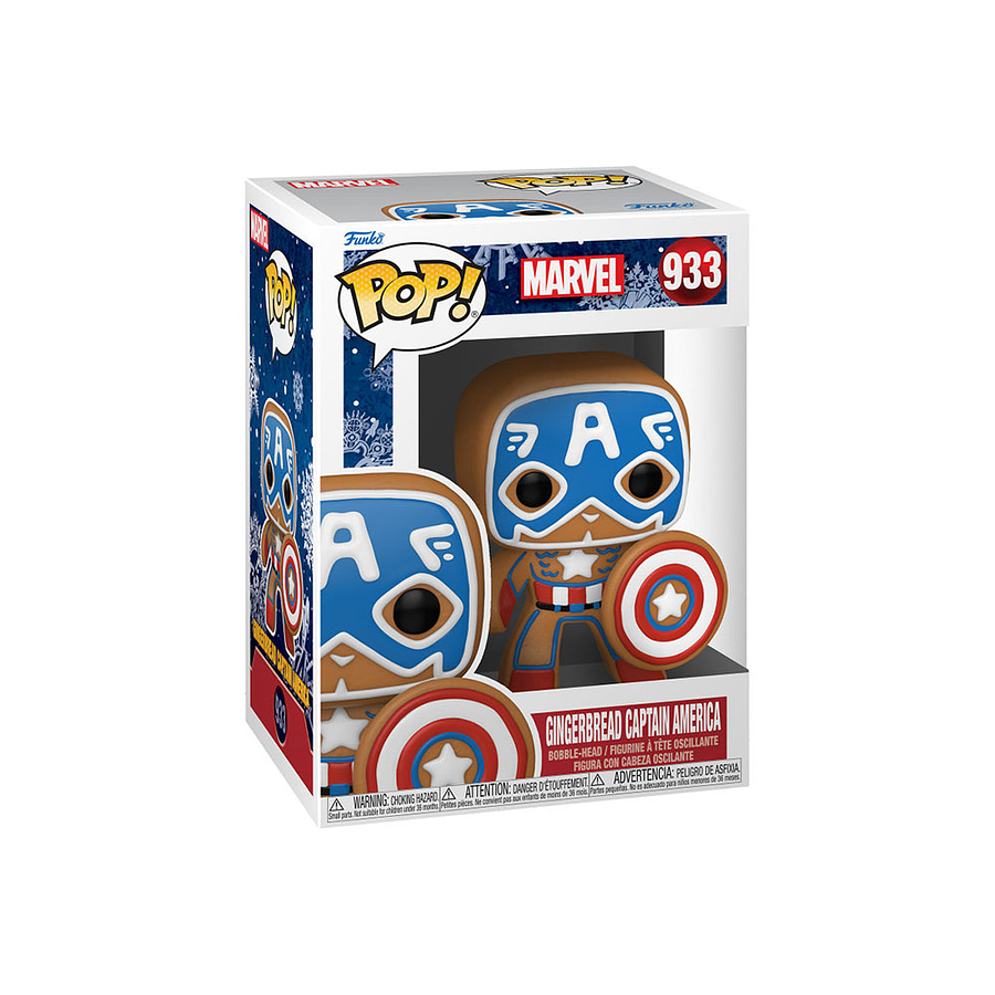 Funko Pop Marvel Gingerbread Capitán América   2