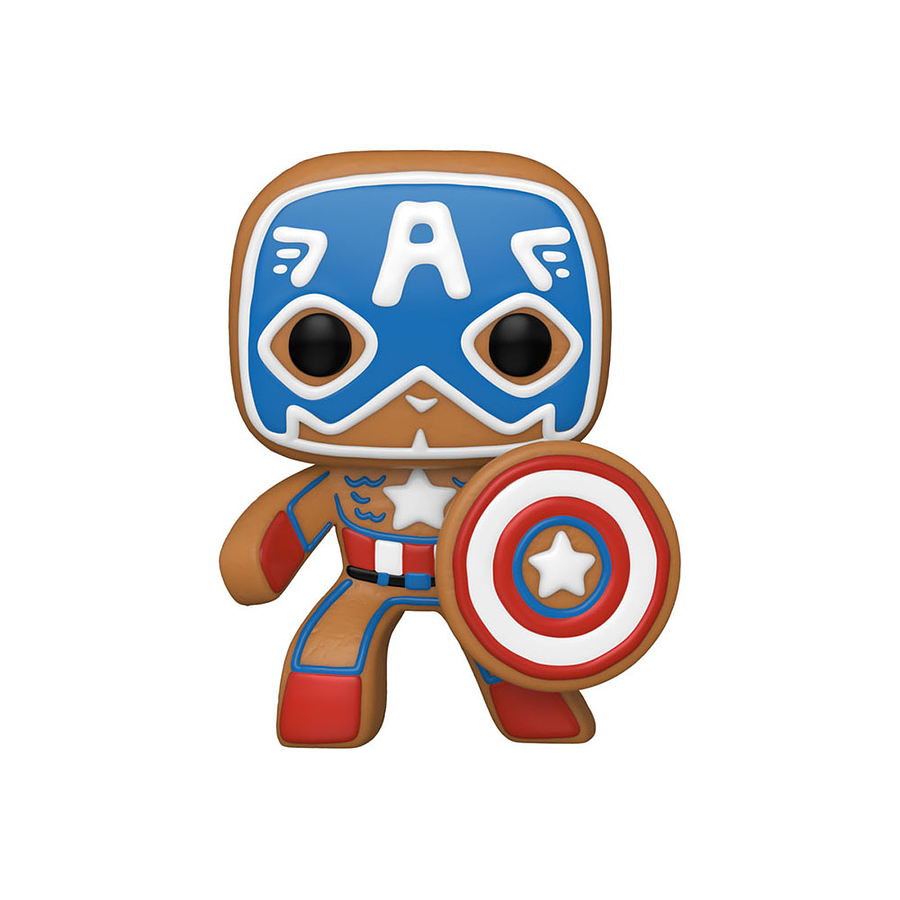 Funko Pop Marvel Gingerbread Capitán América   1