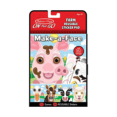 Melissa & Doug Block Pegatinas Haz Una Cara - Granja 