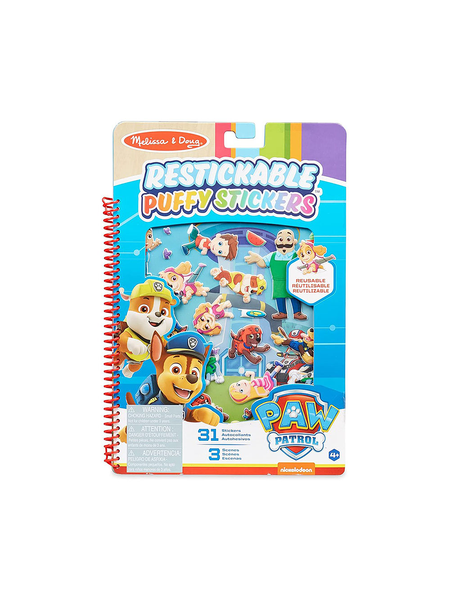 Melissa & Doug Pegatinas Esponjosas Paw Patrol - Bahía Aventura  1